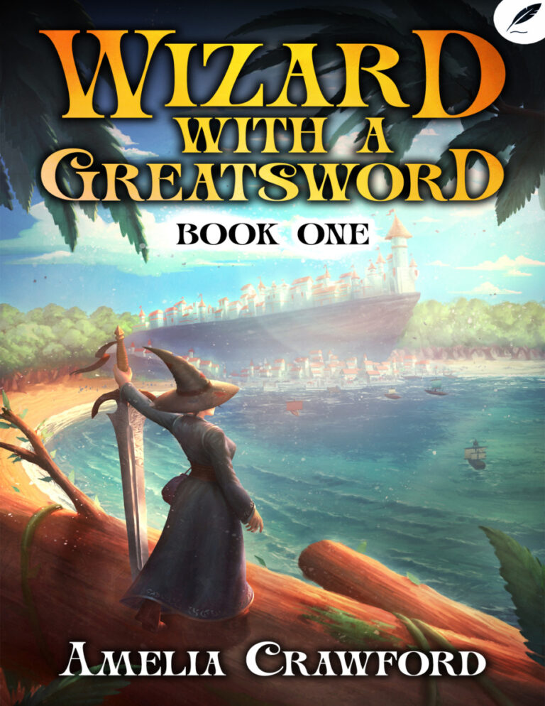 Wizard with a Greatsword Amelia Crawford Kitap Kapağı