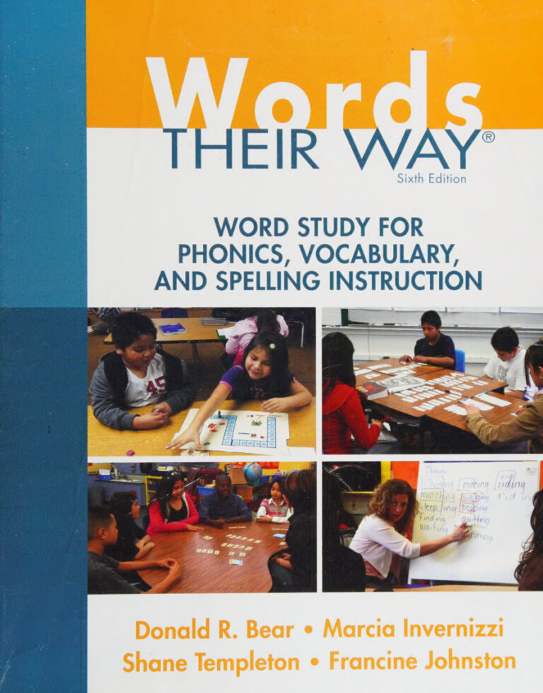 Words Their Way Word Study for Phonics Vocabulary and Spelling Instruction 6th Edition by Donald R Bear Kitap Kapağı