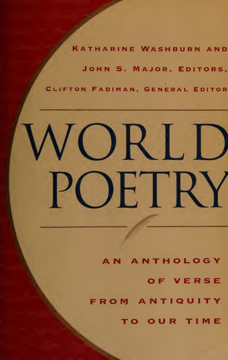World Poetry Katharine Washburn Kitap Kapağı