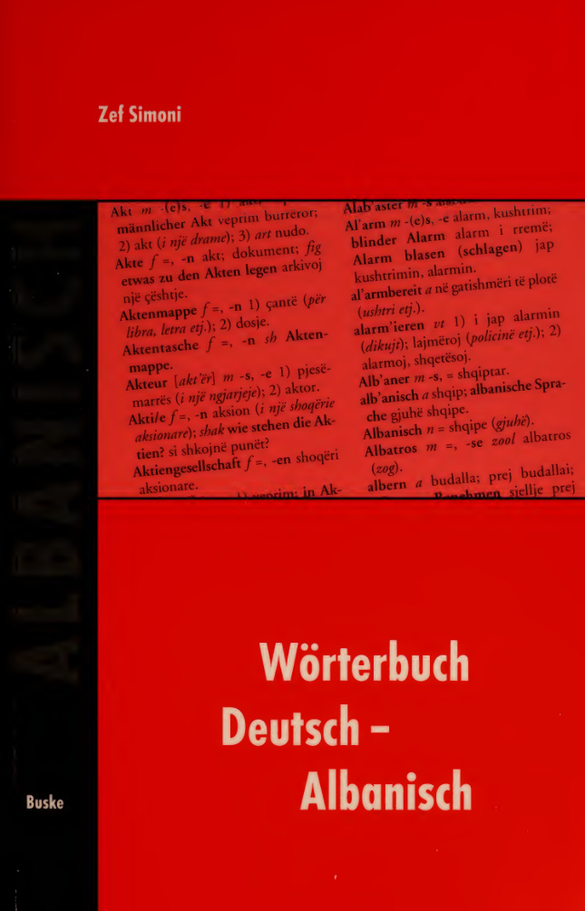 Worterbuch Deutsch Albanisch German Edition Zef Simoni Kitap Kapağı