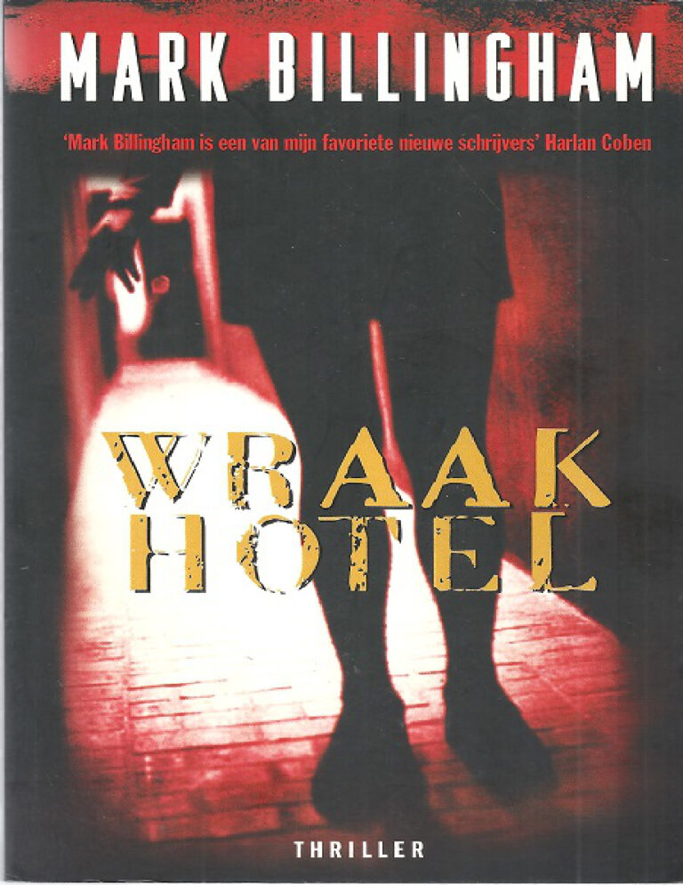 Wraakhotel Tom Thorne 3 Dutch Edition Mark Billingham Kitap Kapağı