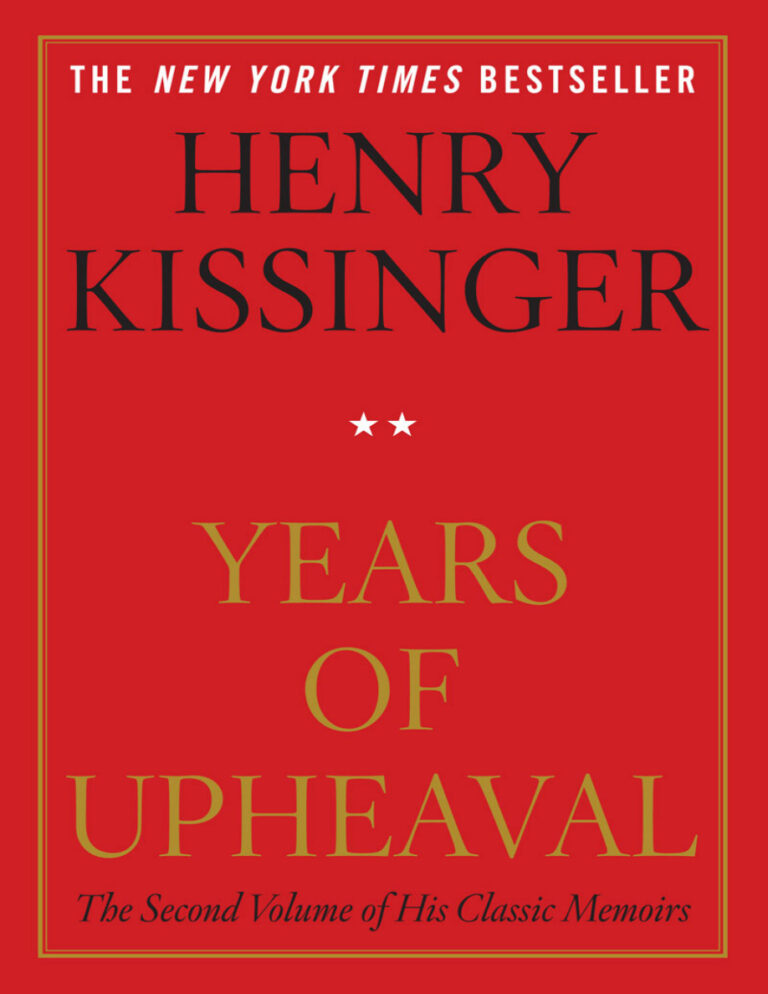 Years of Upheaval Henry Kissinger Kitap Kapağı