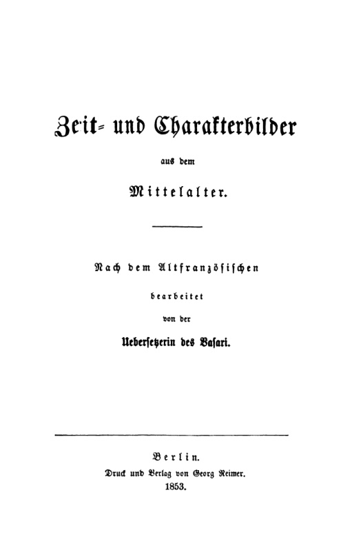 Zeit und Charakterbild aus dem Mittelalter German Edition Basari Kitap Kapağı