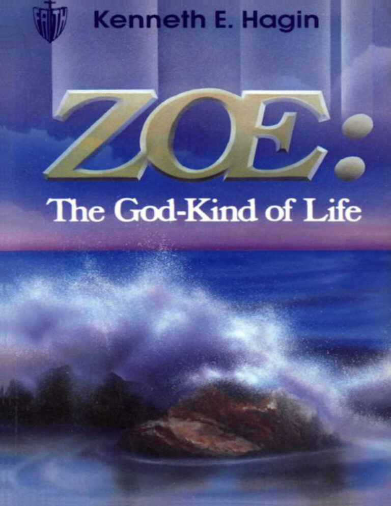 Zoe the God kind of life Kenneth EHagin Kitap Kapağı