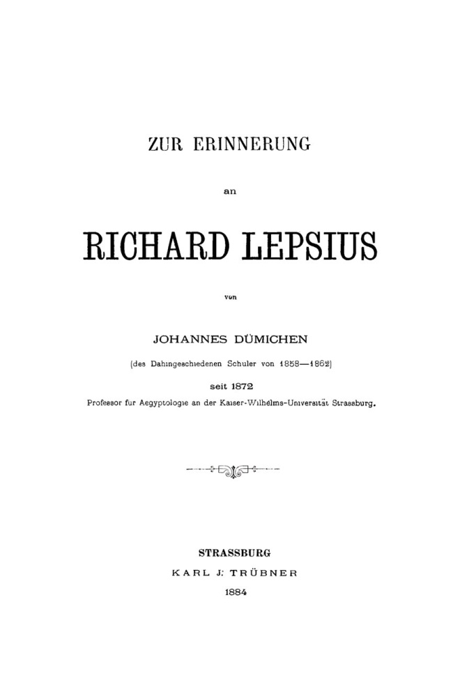 Zur Erinnerung Richard Lepsius German Edition Johannes Dumichen Kitap Kapağı