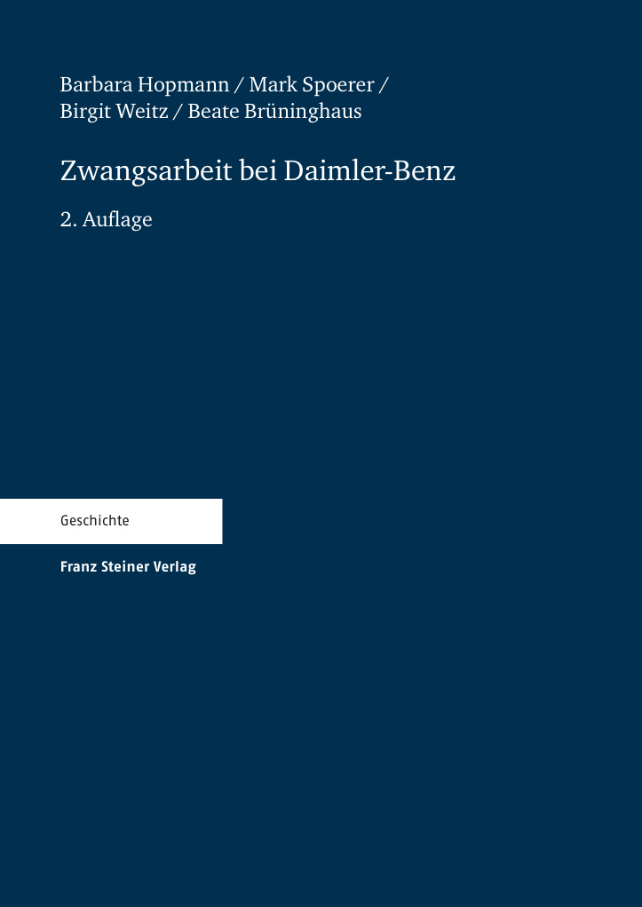 Zwangsarbeit bei Daimler Benz German Edition Barbara Hopmann Kitap Kapağı