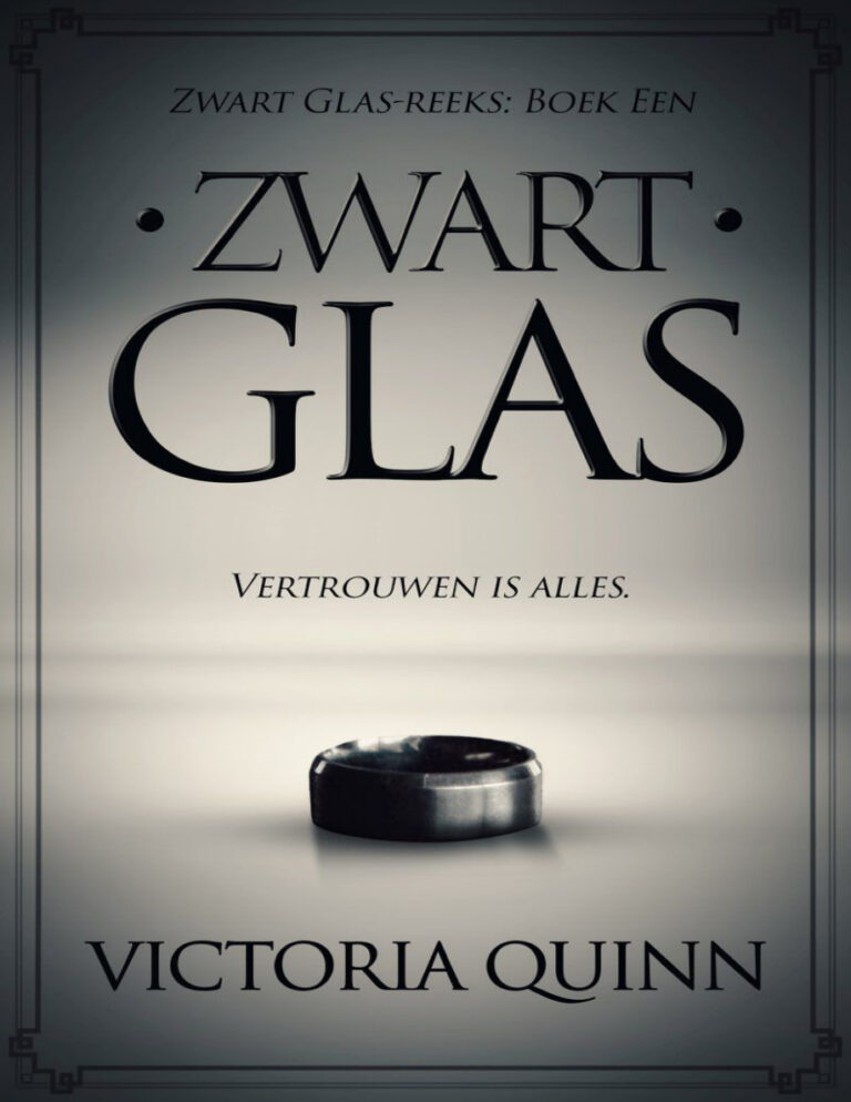 Zwart glas Victoria Quinn Kitap Kapağı