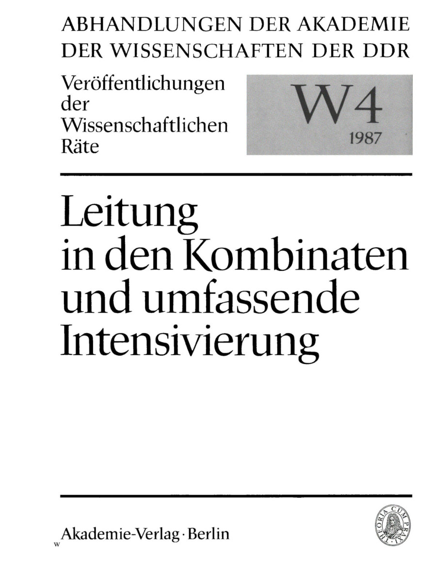 der Leitung in der Wirtschaft vom 28.10.1986 PDF Download