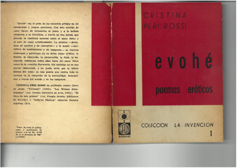 evohe poemas eroticos Spanish Edition Cristina Peri Rossi Kitap Kapağı