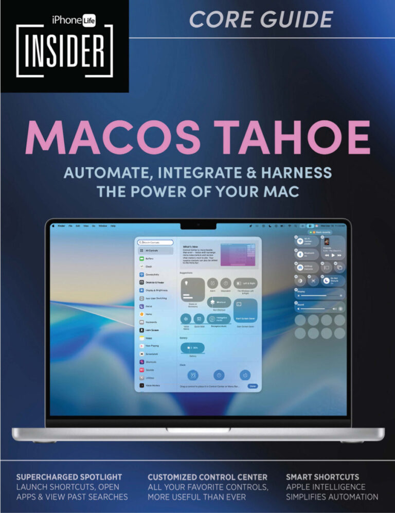 iPhone Life Magazine MACOS TAHOE Summer 2026 iPhone Life Magazine Kitap Kapağı