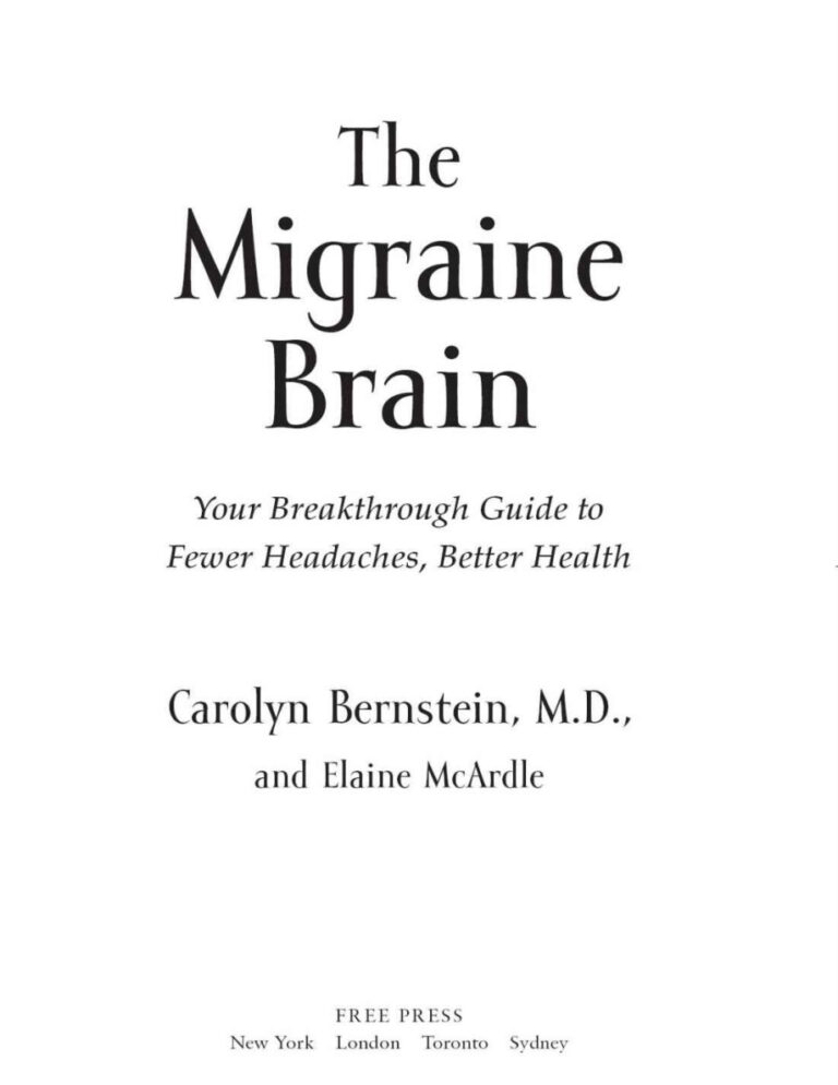 the migraine brain carolyn bernstein Kitap Kapağı