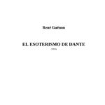 el esoterismo de dante Spanish Edition Guenon Rene Kitap Kapağı