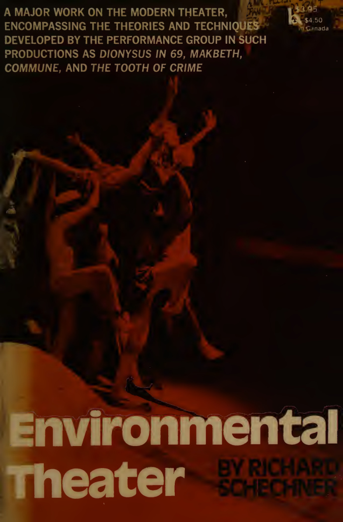 environmental theater richard schechner Kitap Kapağı