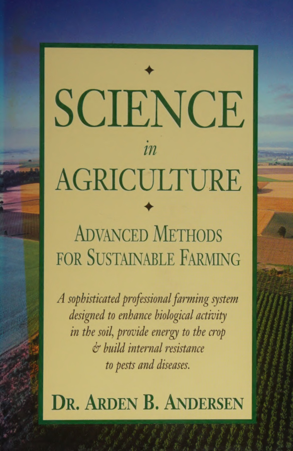science in agriculture Dr arden andersen Kitap Kapağı