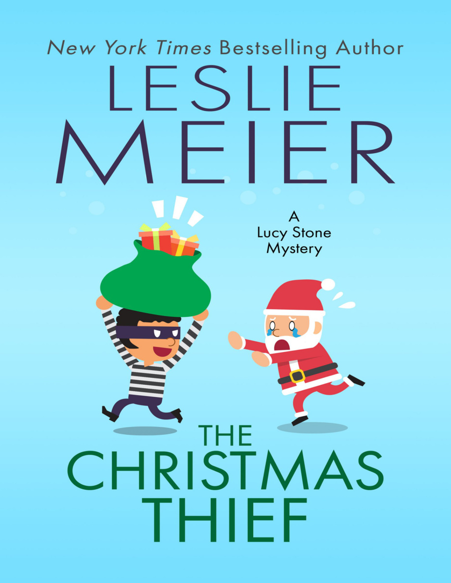 the christmas thief Leslie Meier Kitap Kapağı