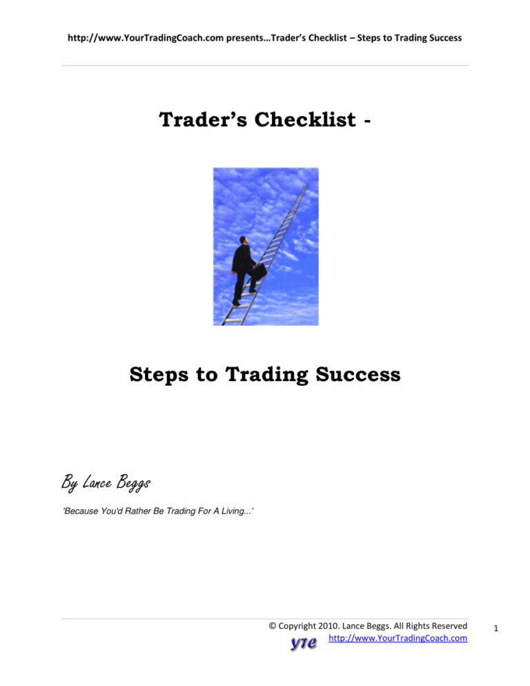traders checklist Kitap Kapağı