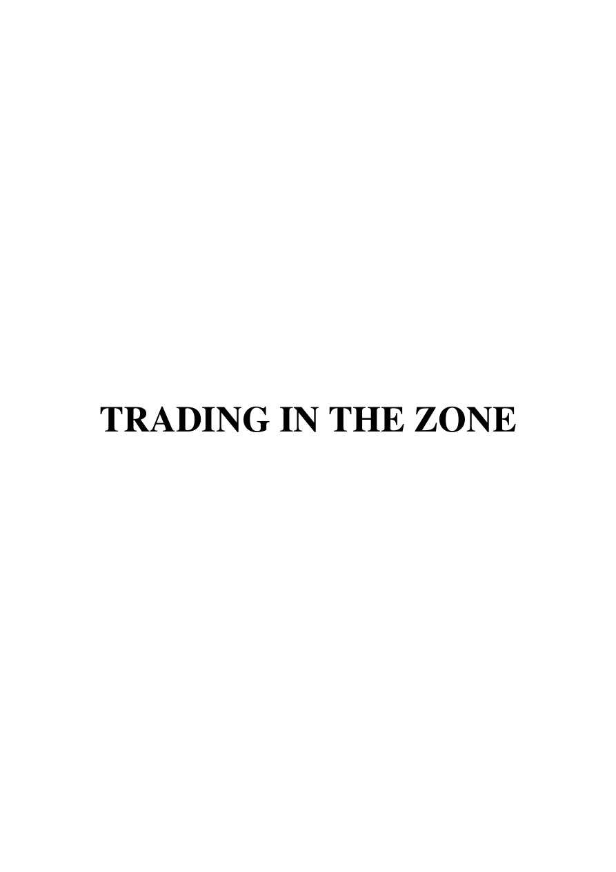 Trading in the Zone (Duplicate) PDF Download