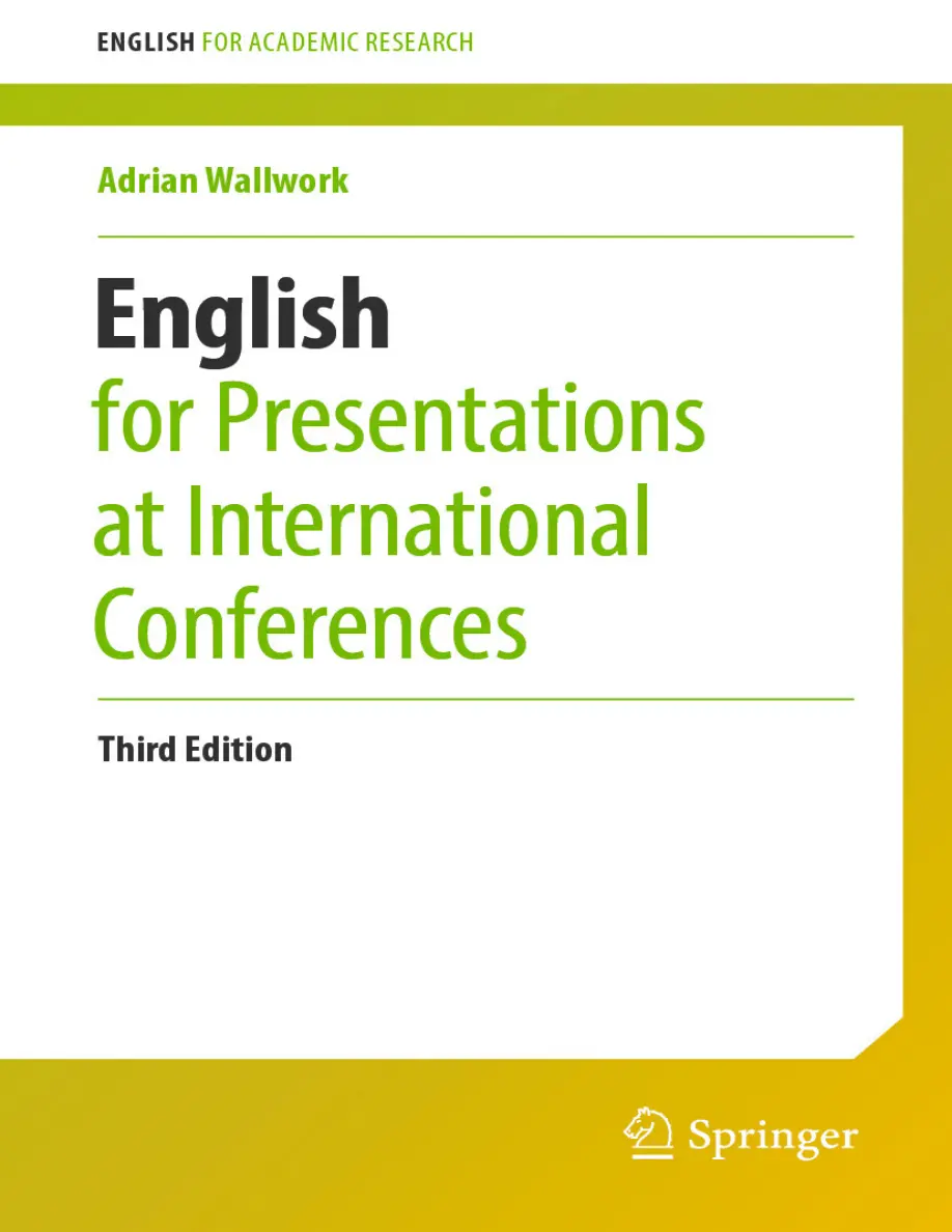 English for Presentations 3rd Edition Adrian Wallwork Kitap Kapağı