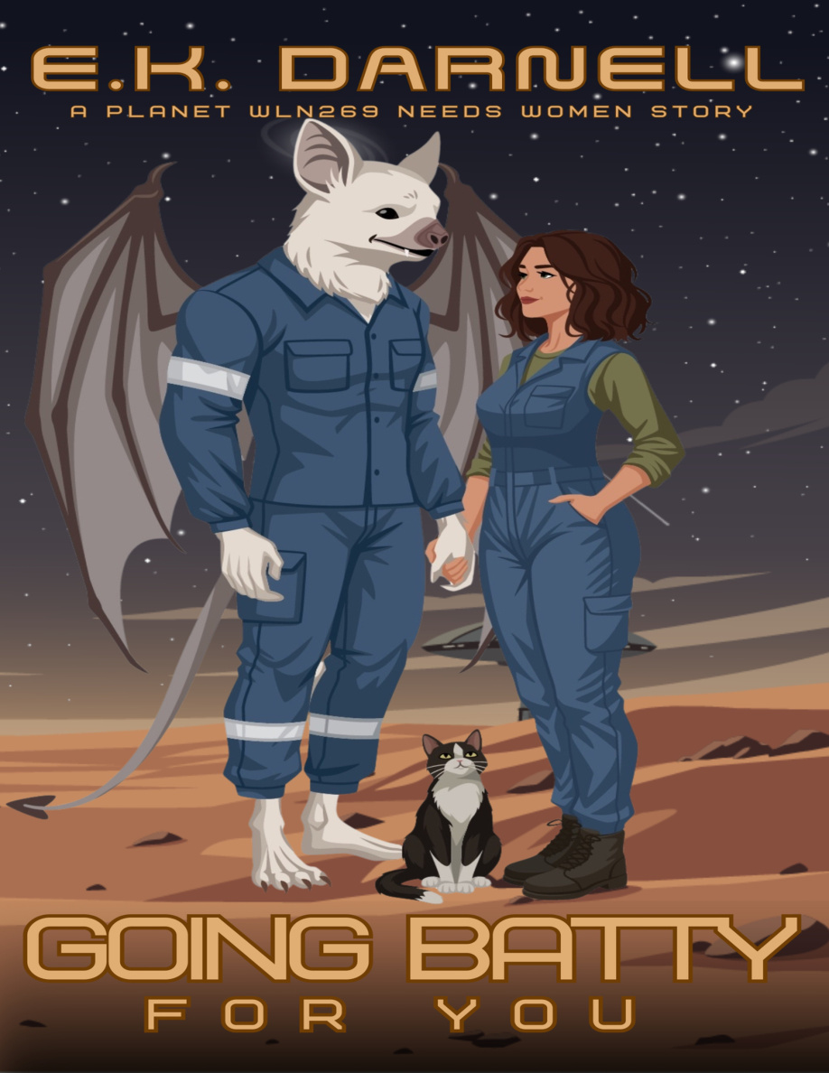 Going Batty For You E K Darnell Kitap Kapağı