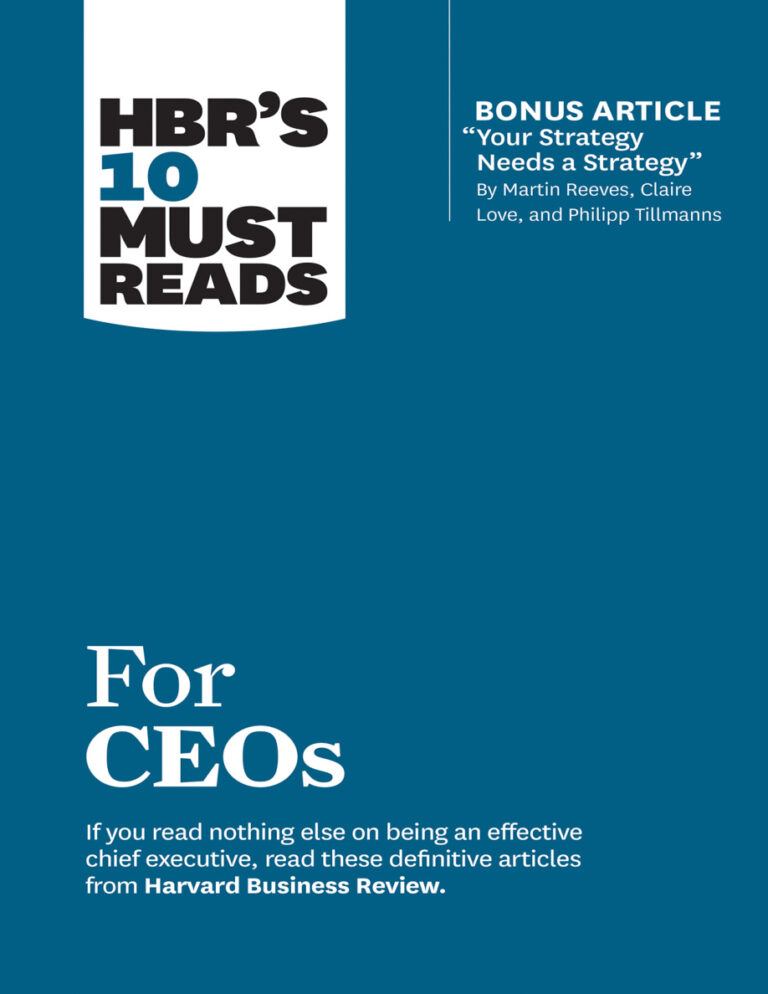 HBRs 10 Must Reads for CEOs Harvard Business Review Kitap Kapağı