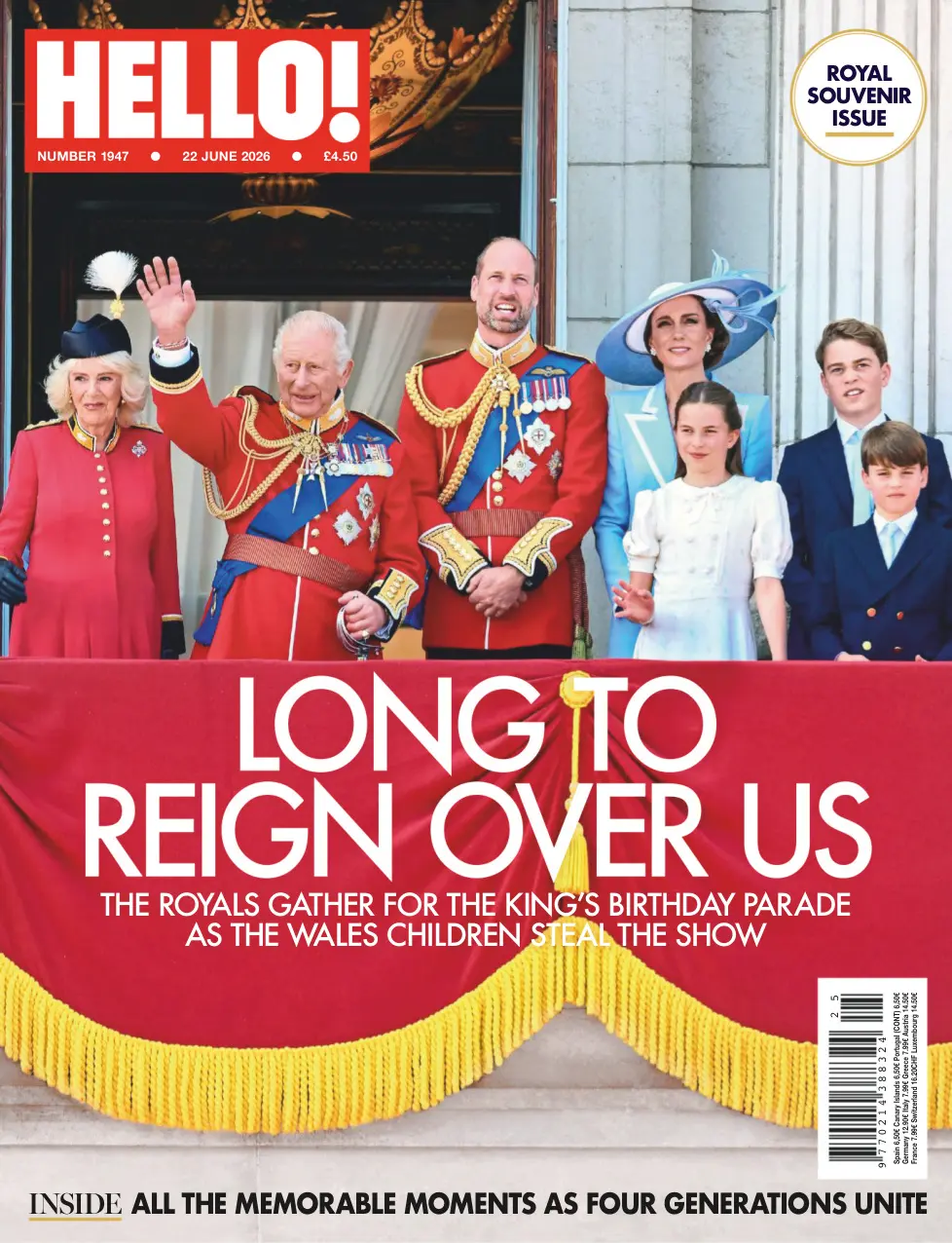 HELLO UK No1947 22 June 2026 HELLO UK Kitap Kapağı