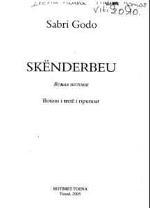 Skënderbeu: Roman historik - Sabri Godo - Arnavutça PDF