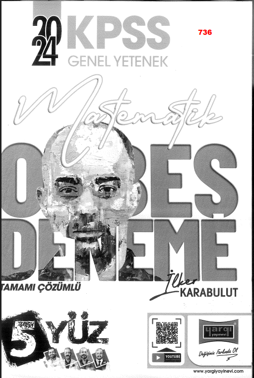 5 Yüz Yargı KPSS Matematik 15 Branş Deneme PDF