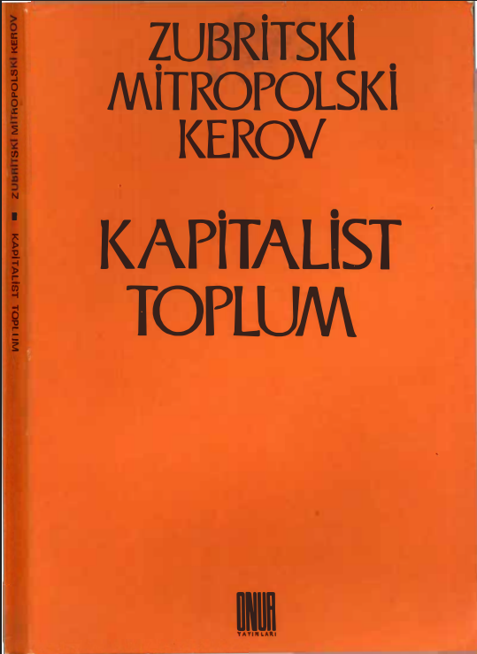 Zubritski, Mitropolski, Kerov - Kapitalist Toplum PDF