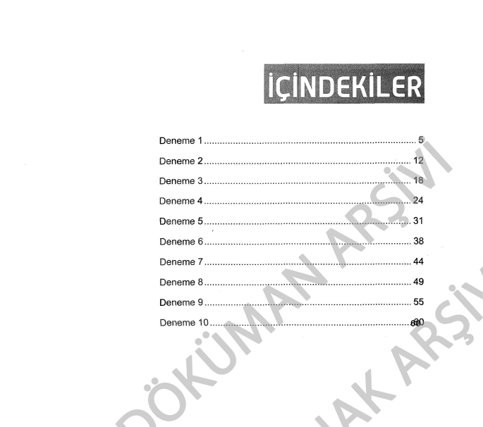 KPSS – 10 Adet Tarih Denemesi ve Çözümleri PDF