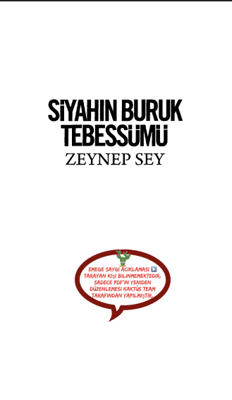 Zeynep Sey - Siyahın Buruk Tebessümü PDF