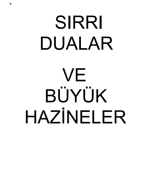 Sırrı Dualar ve Büyük Hazineler PDF