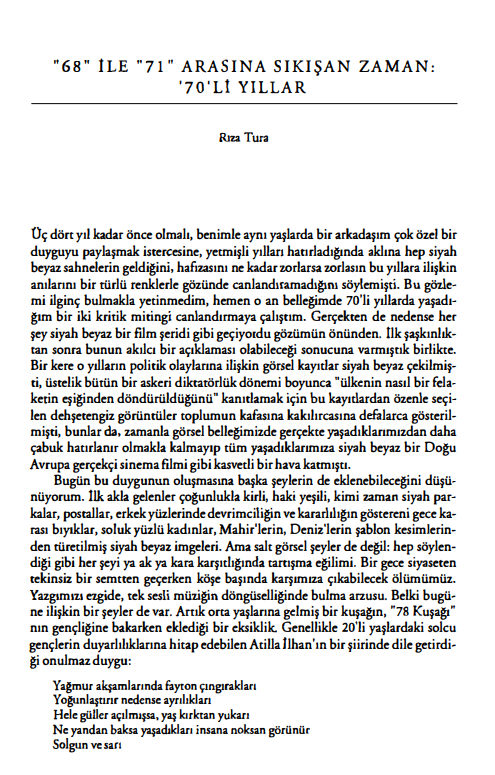 "68" ile "71" Arasına Sıkışan Zaman: '70'li Yıllar PDF