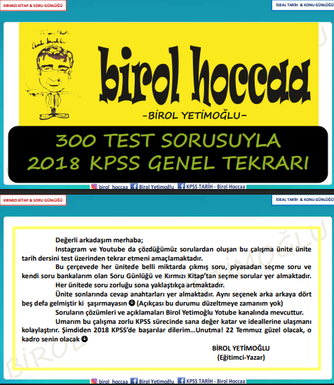 300 Test Sorusuyla 2018 KPSS Genel Tekrarı PDF