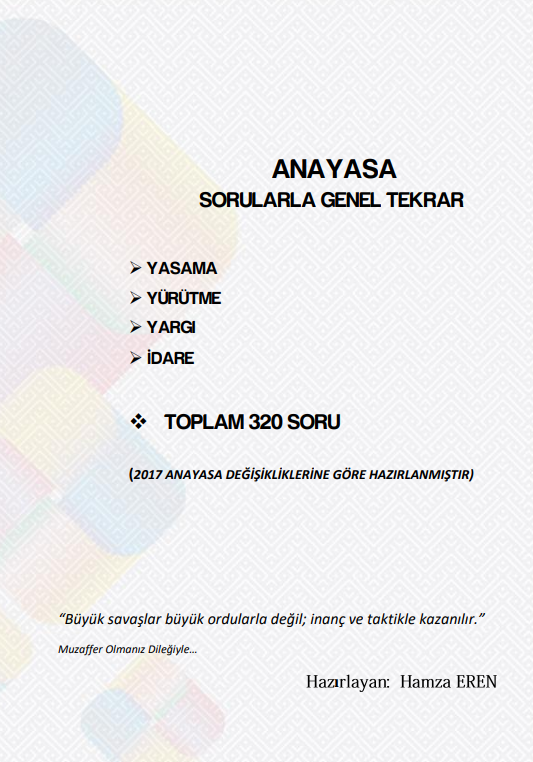 320 Soru İle KPSS Vatandaşlık Genel Tekrar