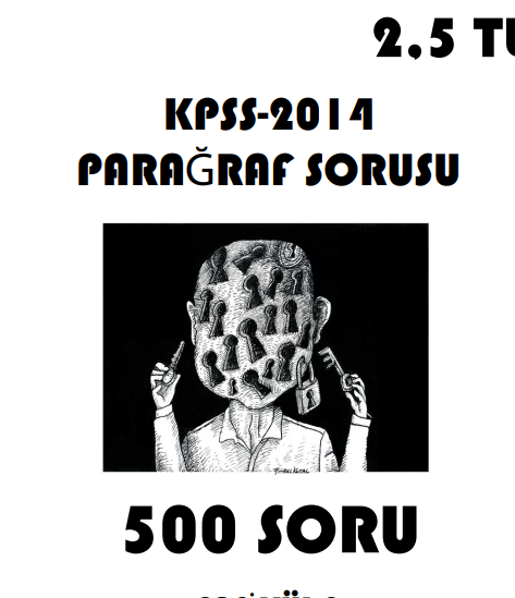 KPSS 2014 Paragraf Sorusu 500 Soru