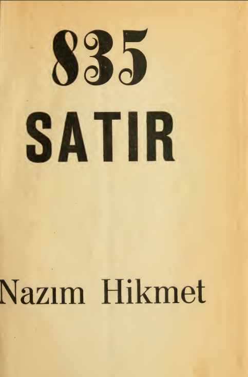 Nazım Hikmet - 835 Satır PDF