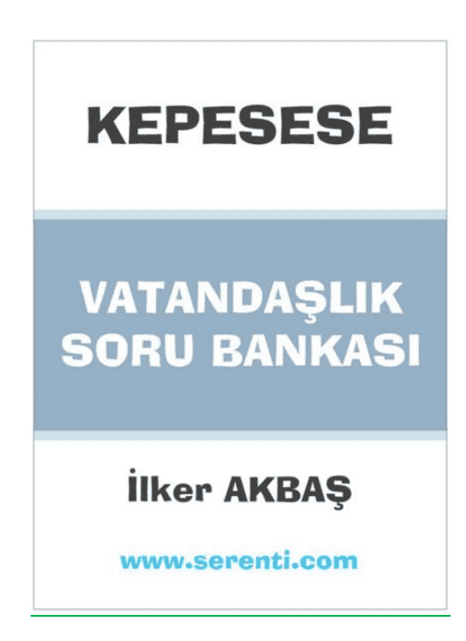 2017 KPSS Vatandaşlık Soru Bankası PDF