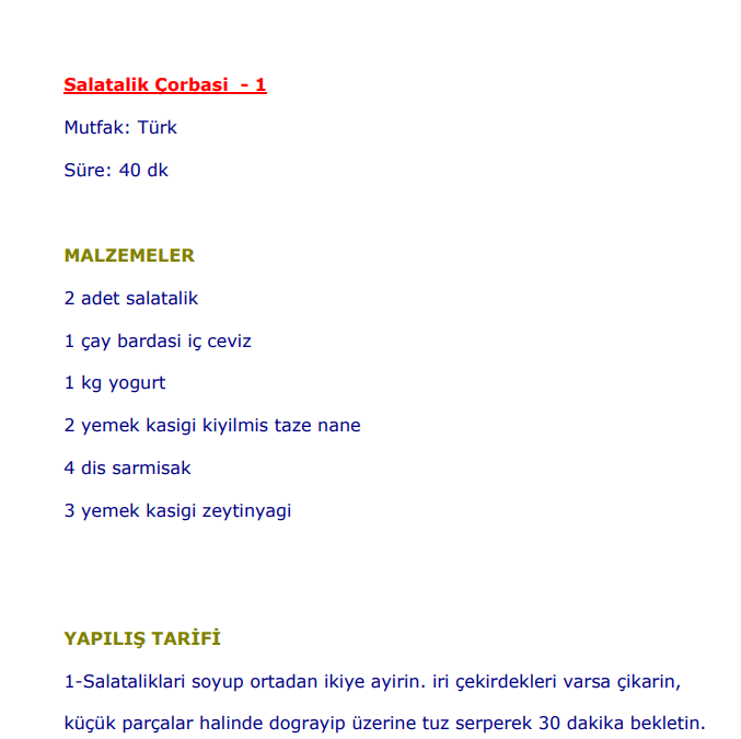 3000 Adet Yemek Tarifi