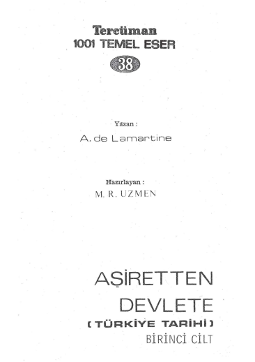 A. de Lamartine - Türkiye Tarihi 1 PDF