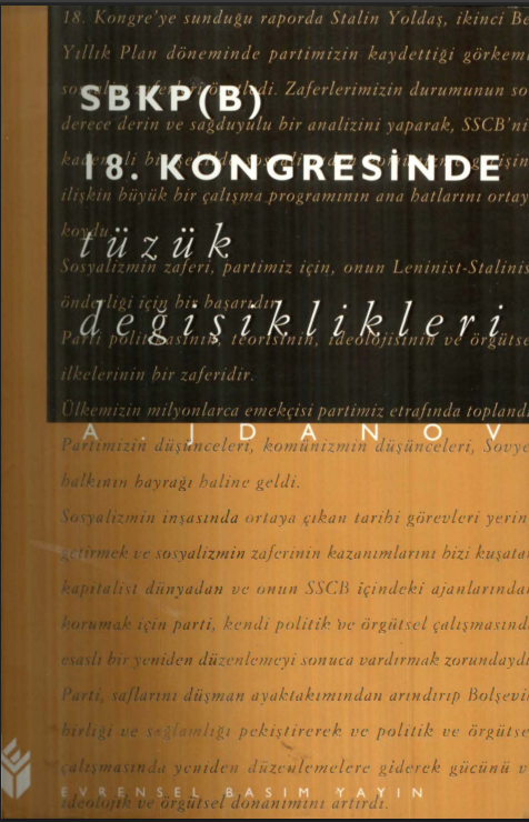A. Jdanov - SBKP (B) 18. Kongresinde Tüzük Değişiklikleri PDF
