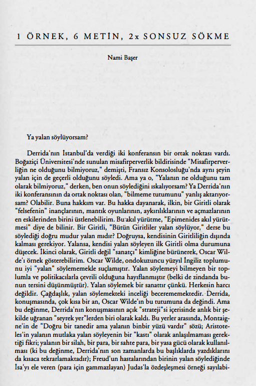 1 Örnek, 6 Metin, 2x Sonsuz Sökme PDF