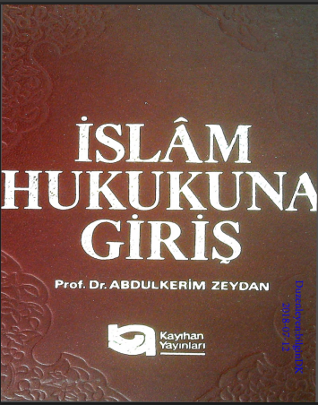 Abdulkerim Zeydan - İslam Hukukuna Giriş PDF
