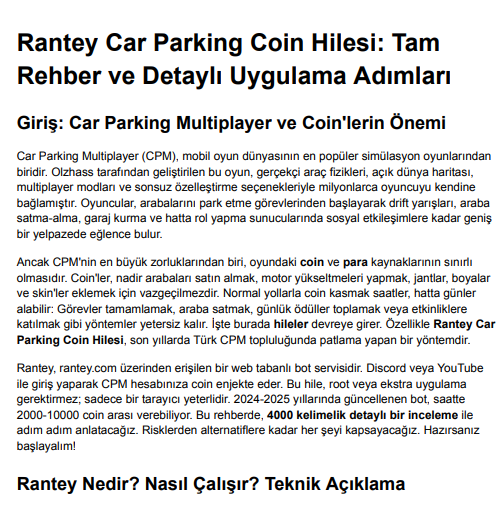 Rantey Car Parking Multiplayer Coin Hilesi 27 Rantey Car Parking Multiplayer Coin Hilesi