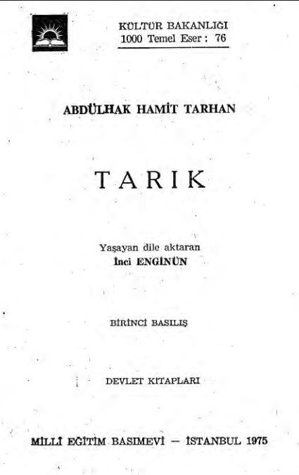 Abdülhak Hamit Tarhan – Tarık PDF