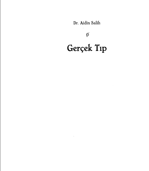 Aidin Salih - Gerçek Tıp PDF