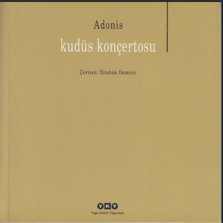 Adonis - Kudüs Konçertosu PDF