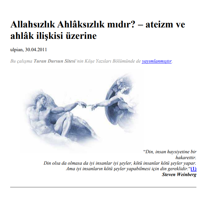 Afak Adalı - Ateizm Ahlaksızlık mıdır PDF 3 Afak Adalı - Ateizm Ahlaksızlık mıdır PDF
