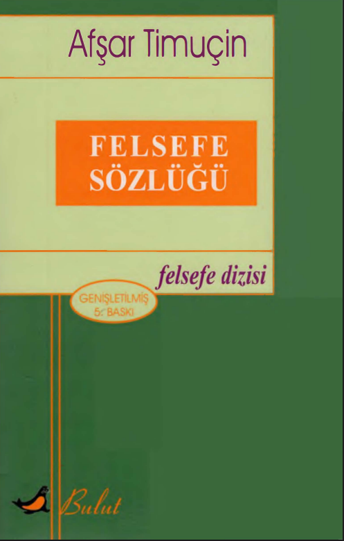 Afşar Timuçin - Felsefe Sözlüğü PDF