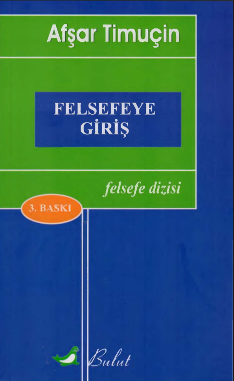 Afşar Timuçin - Felsefeye Giriş PDF