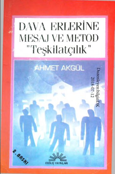 Dava Erlerine Mesaj ve Metod: Teşkilatçılık PDF